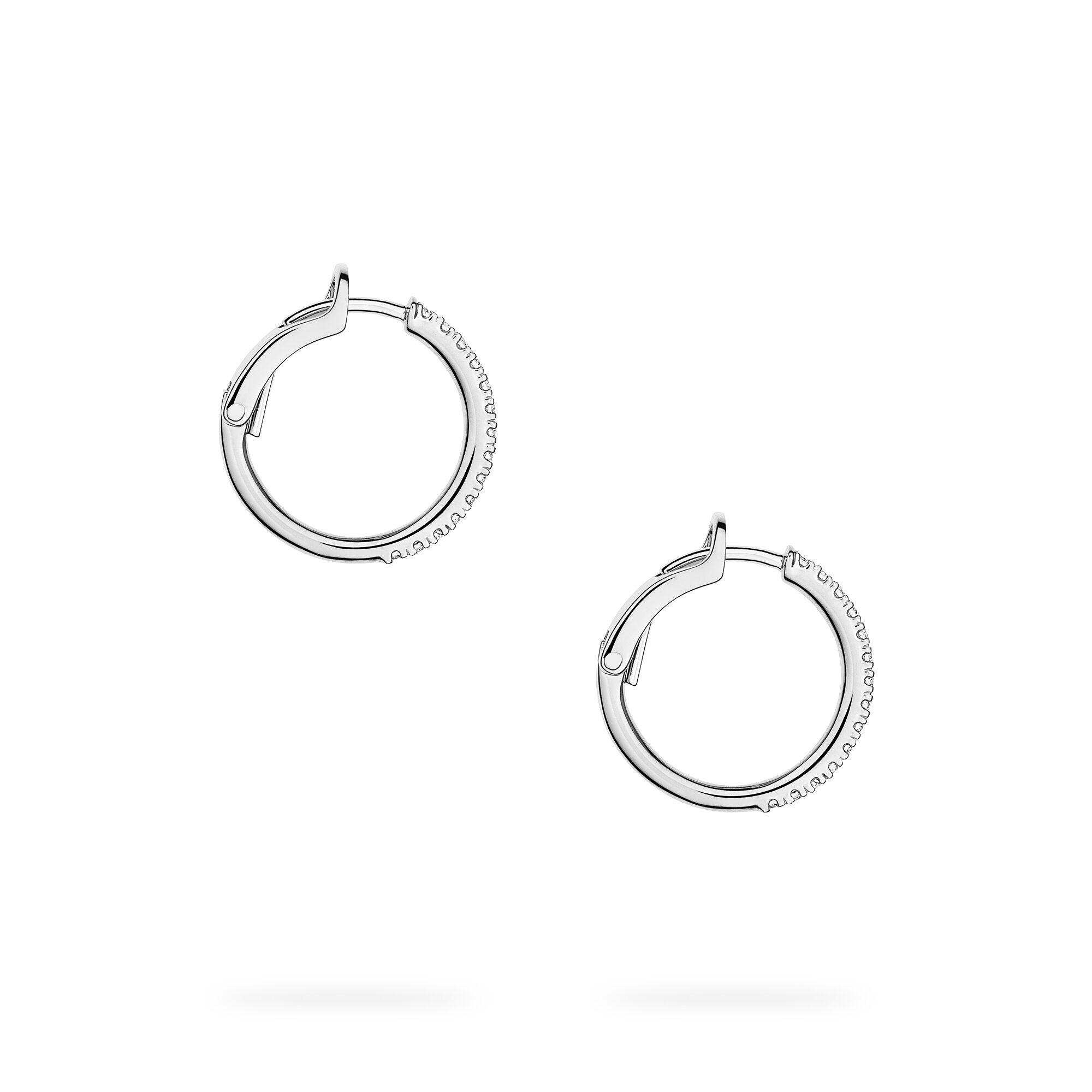 Diamond and White Gold Hoop Earrings | Birks Rosée du Matin